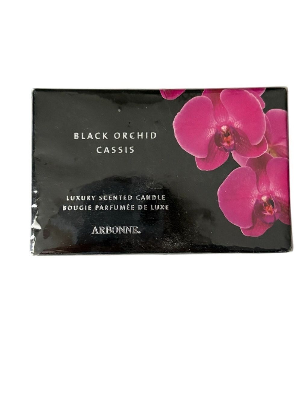 Arbonne Black Orchid Cassis Three Wick Candle NIB